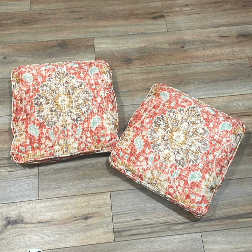 Set of 2 Boho accent pillows - covers only - no inserts.